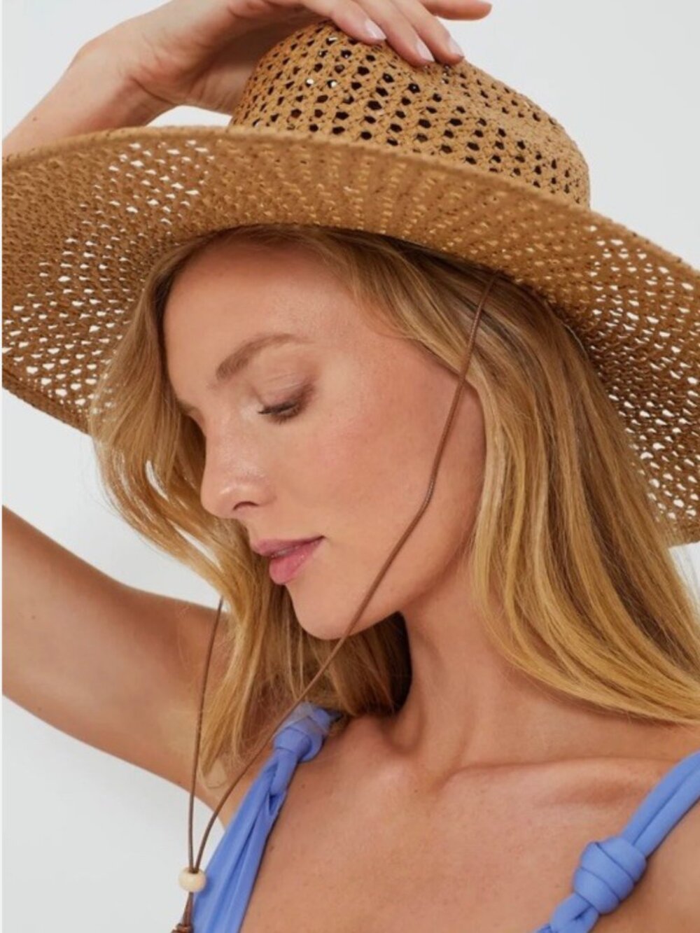 new in box! lack of color THE VISTA HAT CESCA BROWN Sz 55CM or 57CM